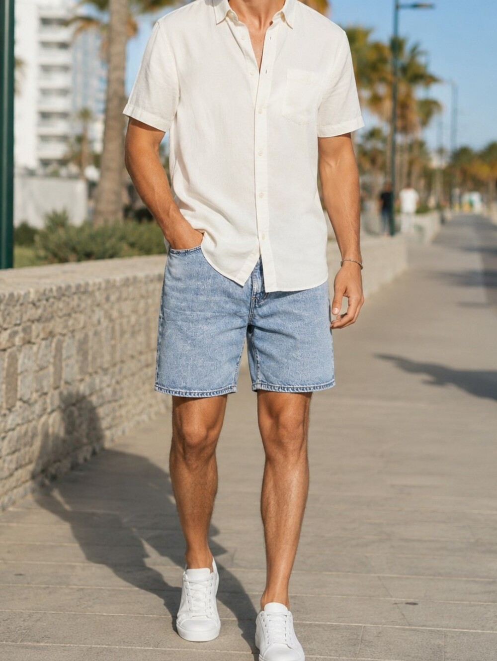NWT Levi's 468 Loose Denim Shorts Men's Cotton Blend Light Wash Relaxed Baggy